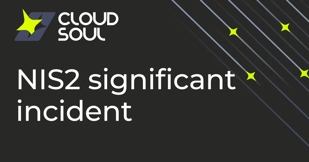 What is a significant incident under NIS2